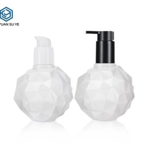 KY093 - Chai Nhựa HDPE 300ml Bơm Lotion Kiểu Dáng Cầu Sang Trọng Cho Khách Sạn