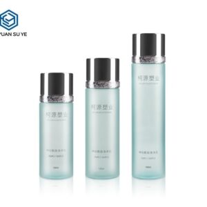 KY097 - Chai Nhựa PET Đựng Toner/Nước Hoa Hồng Cao Cấp Series Xanh Hiệu Ứng UV Ánh Bạc Vàng