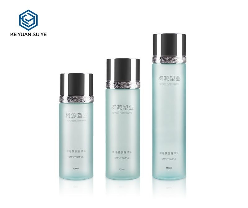 KY097 - Chai Nhựa PET Đựng Toner/Nước Hoa Hồng Cao Cấp Series Xanh Hiệu Ứng UV Ánh Bạc Vàng