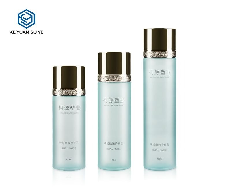 KY097 - Chai Nhựa PET Đựng Toner/Nước Hoa Hồng Cao Cấp Series Xanh Hiệu Ứng UV Ánh Bạc Vàng