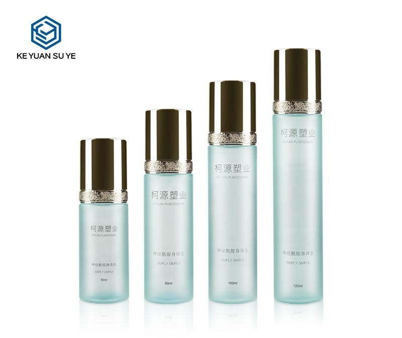 KY097 - Chai Nhựa PET Đựng Toner/Nước Hoa Hồng Cao Cấp Series Xanh Hiệu Ứng UV Ánh Bạc Vàng