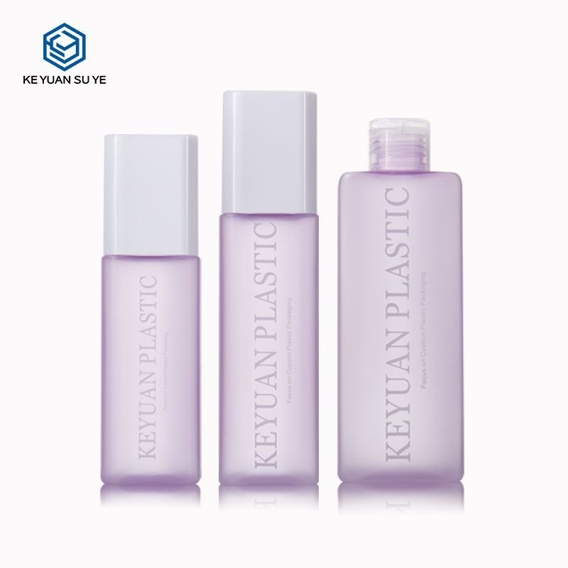 KY098-2 - Chai nhựa bơm lotion nhám tím sang trọng 100ml/120ml/200ml