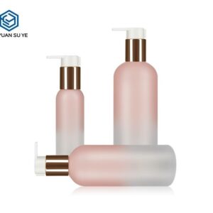 KY099 - Chai Nhua PET Sua Tam Mau Hong Gradient, Nap Bom Dac Biet Hieu Ung UV