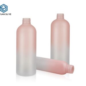 KY099 - Chai Nhua PET Sua Tam Mau Hong Gradient, Nap Bom Dac Biet Hieu Ung UV