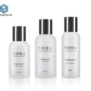KY100 - Chai Nhựa PET Đựng Nước Rửa Tay Mini Cho Khách Sạn, Nắp Bạc UV