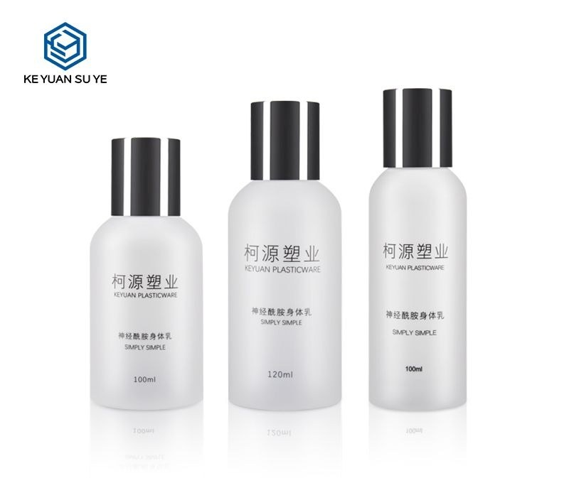 KY100 - Chai Nhựa PET Đựng Nước Rửa Tay Mini Cho Khách Sạn, Nắp Bạc UV