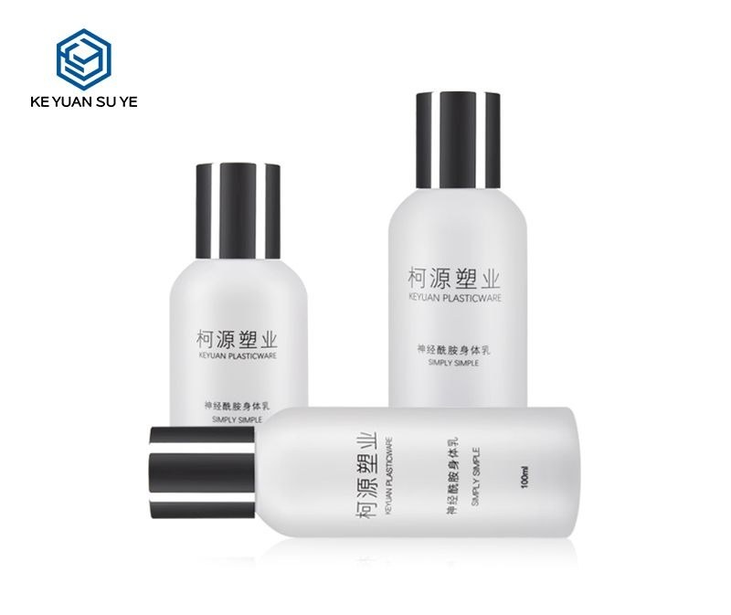 KY100 - Chai Nhựa PET Đựng Nước Rửa Tay Mini Cho Khách Sạn, Nắp Bạc UV