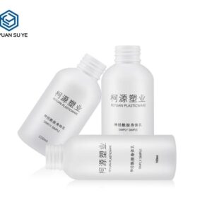 KY100 - Chai Nhựa PET Đựng Nước Rửa Tay Mini Cho Khách Sạn, Nắp Bạc UV