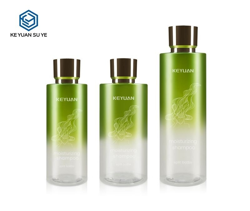 KY101 - Chai Nhua PET Mau Gradient Xanh Dung Dau Goi, Dau Xa 500ml