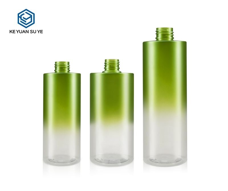 KY101 - Chai Nhua PET Mau Gradient Xanh Dung Dau Goi, Dau Xa 500ml