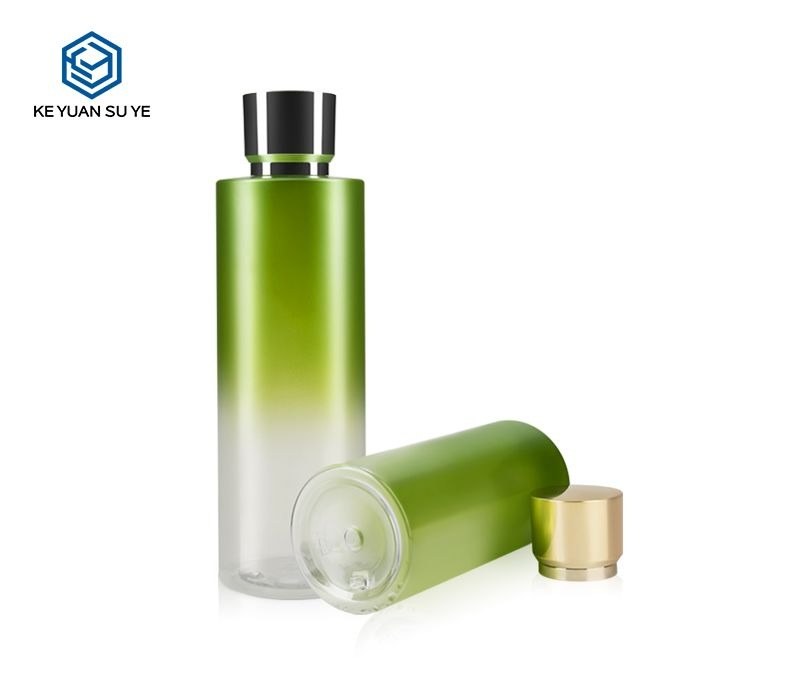 KY101 - Chai Nhua PET Mau Gradient Xanh Dung Dau Goi, Dau Xa 500ml