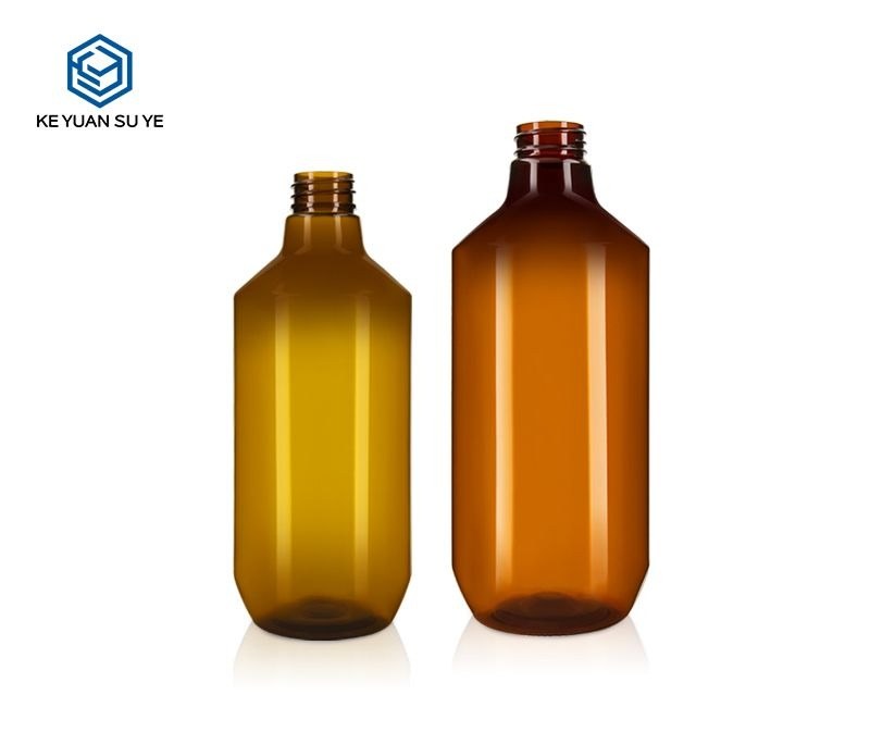 KY103 - Chai Nhựa PET Đựng Dầu Gội/Dầu Xả Phục Hồi Da Dầu 500ml-750ml Màu Nâu Đậm - Ảnh 2