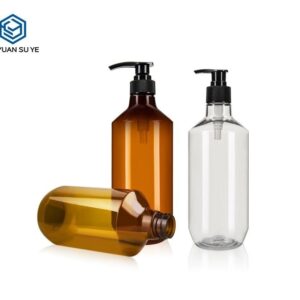 KY103 - Chai Nhua PET Dung Dau Goi/Dau Xa Phuc Hoi Da Dau 500ml-750ml Mau Nau Dam