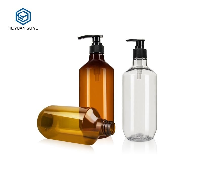 KY103 - Chai Nhua PET Dung Dau Goi/Dau Xa Phuc Hoi Da Dau 500ml-750ml Mau Nau Dam