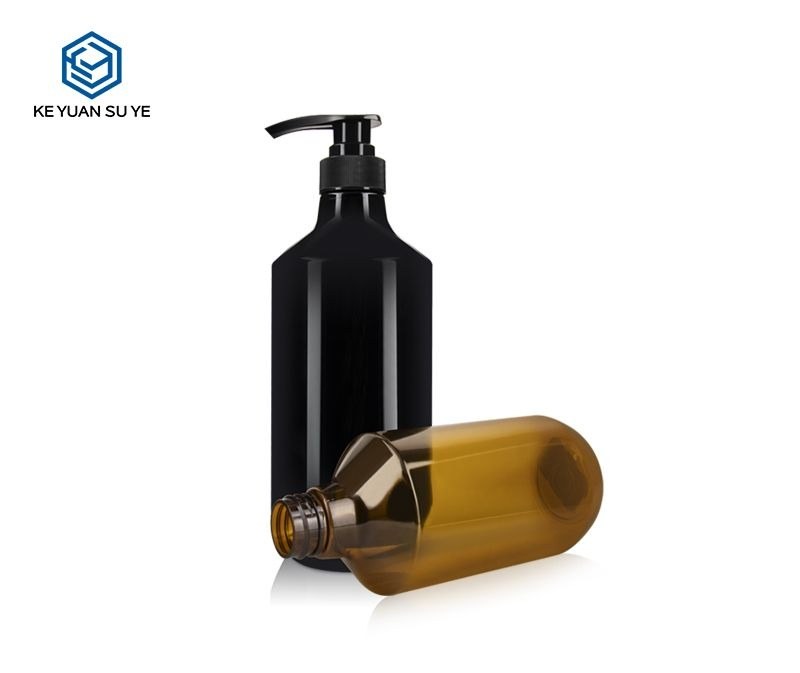 KY103 - Chai Nhua PET Dung Dau Goi/Dau Xa Phuc Hoi Da Dau 500ml-750ml Mau Nau Dam