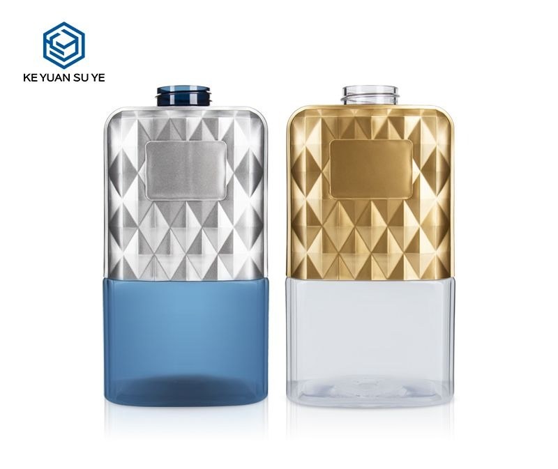 KY104 - Chai Nhua PET Cao Cap Dung Dau Goi 500ml Ma UV Bac/Vang Sang Trong