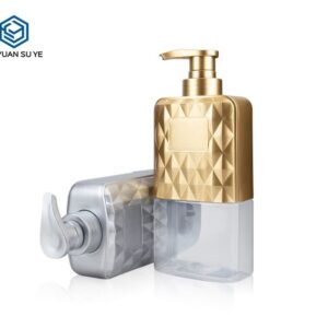 KY104 - Chai Nhua PET Cao Cap Dung Dau Goi 500ml Ma UV Bac/Vang Sang Trong