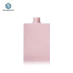KY108-2 - Chai Xịt Nước Hoa Vuông PETG Cao Cấp 300ml Vai Bằng Màu Hồng