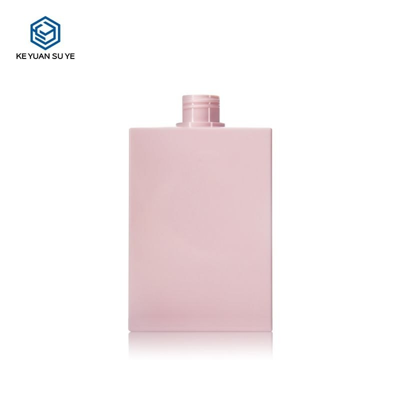 KY108-2 - Chai Xịt Nước Hoa Vuông PETG Cao Cấp 300ml Vai Bằng Màu Hồng