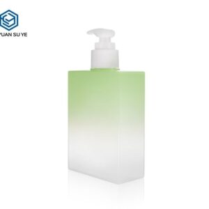 KY108 - Chai Nhựa PETG Vuông 200ml Màu Gradient Hồng - Xanh