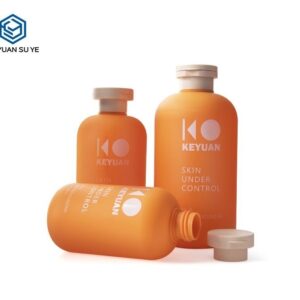 KY111-2 - Chai Nhua HDPE Dung Sua Tam/Body Lotion Dong Cam, Be Mat Soft Touch