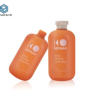 KY111-2 - Chai Nhua HDPE Dung Sua Tam/Body Lotion Dong Cam, Be Mat Soft Touch