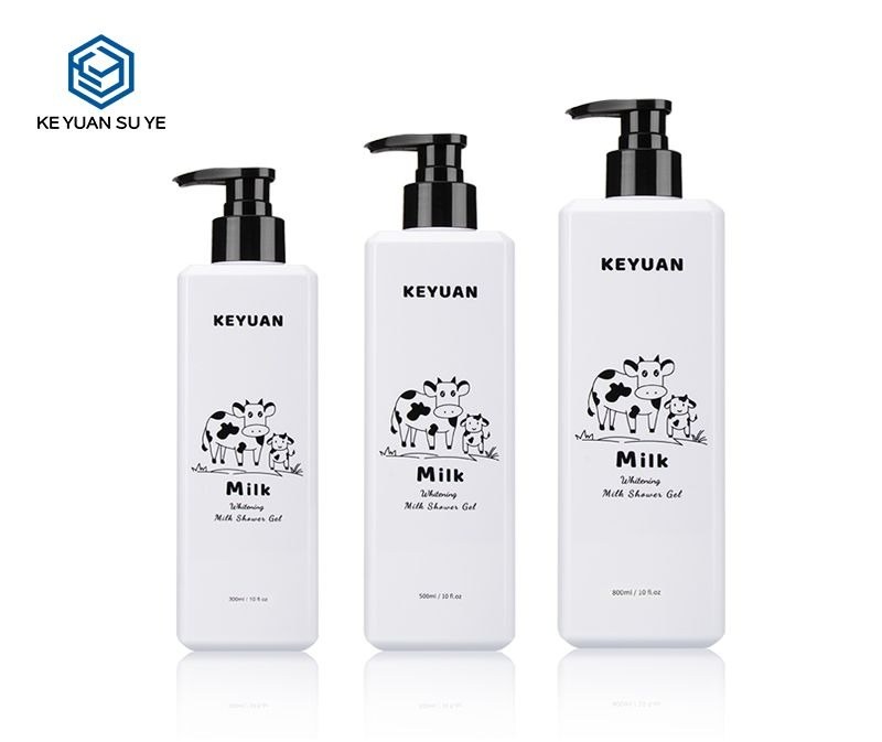KY112 - Chai Nhựa PET Vuông Đựng Sữa Tắm, Sữa Dưỡng Thể Nắp Bơm Lotion 300-800ml