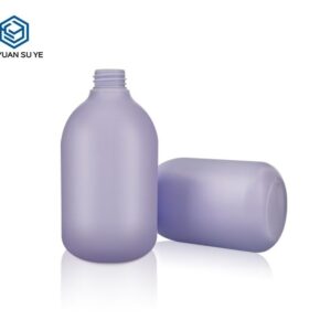 KY116 - Chai Nhua HDPE Dung Sua Tam/Duong The Mau Tim 500ml Kem Voi Bom Lotion