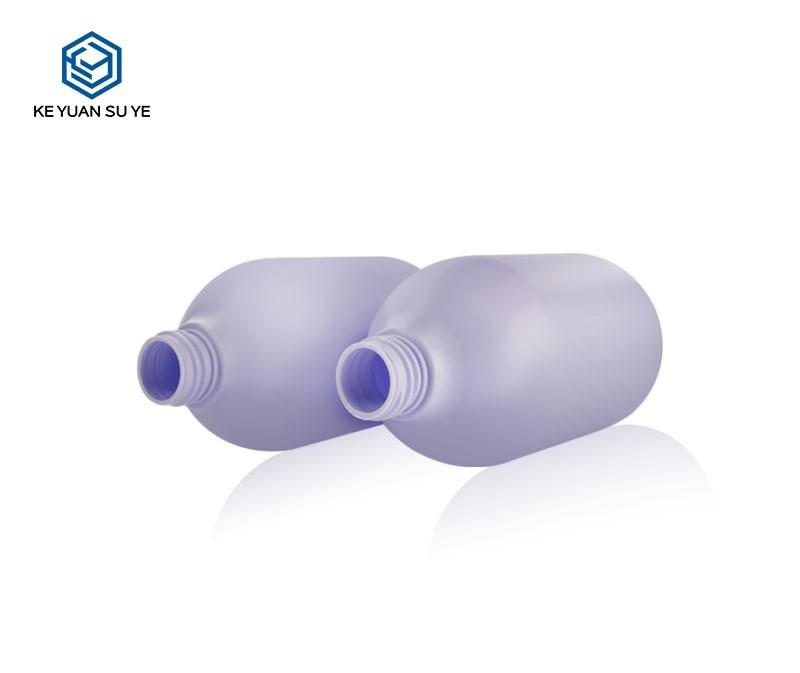 KY116 - Chai Nhua HDPE Dung Sua Tam/Duong The Mau Tim 500ml Kem Voi Bom Lotion