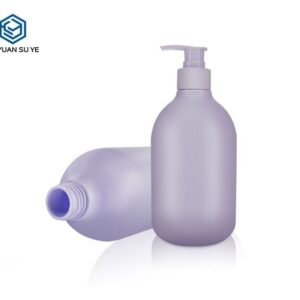 KY116 - Chai Nhua HDPE Dung Sua Tam/Duong The Mau Tim 500ml Kem Voi Bom Lotion