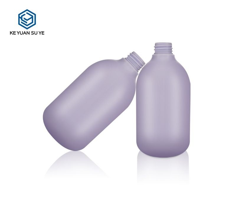 KY116 - Chai Nhua HDPE Dung Sua Tam/Duong The Mau Tim 500ml Kem Voi Bom Lotion