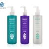 KY120 - Chai nhua PET 300ml dung dau goi, sua tam, dau xa kieu My, be mat bong/mo nhieu mau