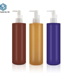 KY120 - Chai nhua PET 300ml dung dau goi, sua tam, dau xa kieu My, be mat bong/mo nhieu mau