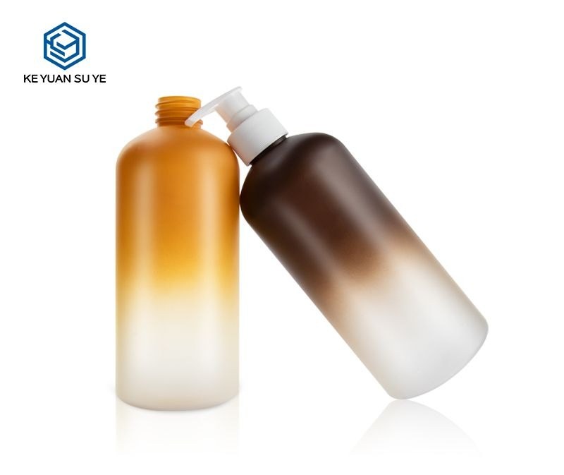 KY121 - Chai Nhua PET Doi Mau Gradient 500ml Voi Bom Dung Cho Dau Goi, Sua Tam, Dau Xa