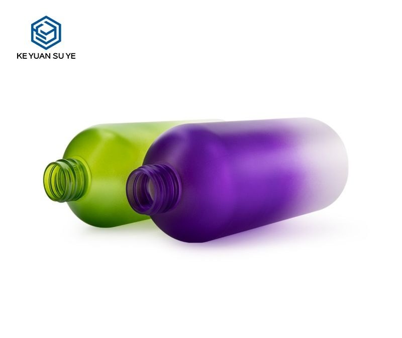 KY121 - Chai Nhua PET Doi Mau Gradient 500ml Voi Bom Dung Cho Dau Goi, Sua Tam, Dau Xa