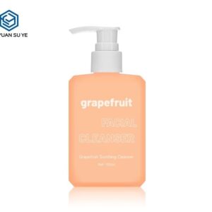 KY125 - Chai nhựa HDPE 150ml vòi bơm đựng sữa rửa mặt axit amin