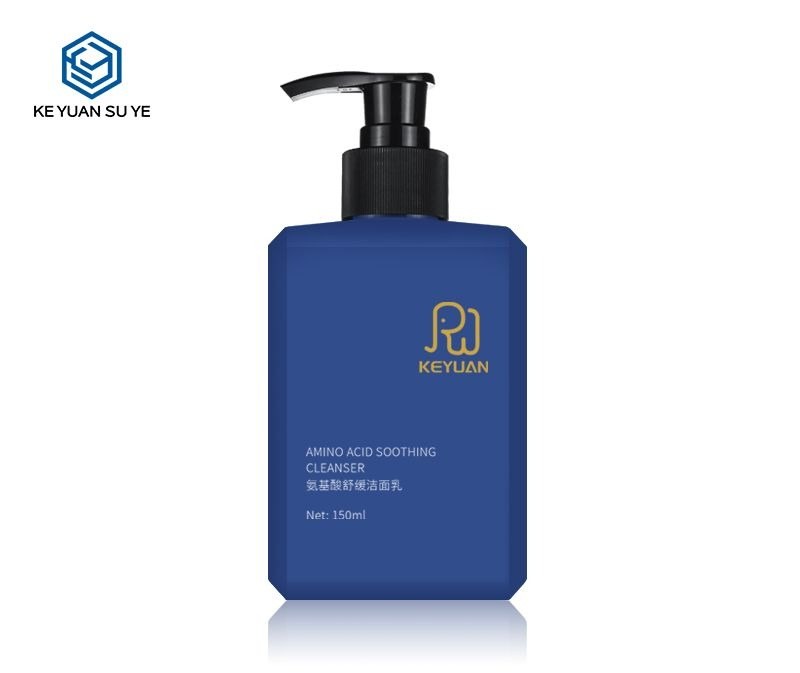 KY125 - Chai nhựa HDPE 150ml vòi bơm đựng sữa rửa mặt axit amin