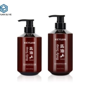 KY127 - Chai Nhựa PET Nâu Đựng Dầu Gội, Sữa Tắm, Dầu Xả Dưỡng Ẩm Tinh Dầu Ngựa 300ml/500ml