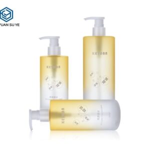 KY131 - Chai Nhựa PET Bơm Gradient Vàng Đựng Dầu Gội, Sữa Tắm, Dầu Xả 250ml/300ml/500ml