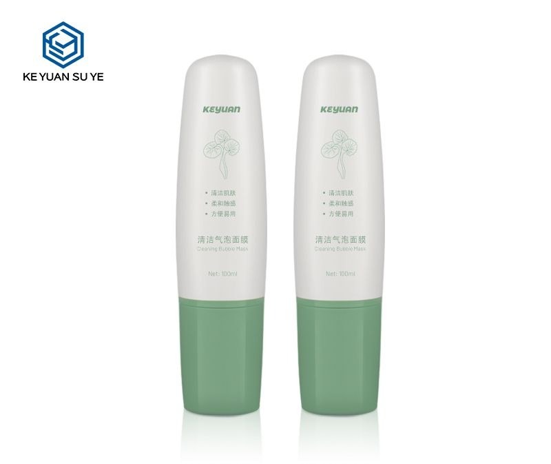 KY133 - Chai Nhựa HDPE Úp Ngược Đầu Cọ Massage Đựng Mặt Nạ Bọt 100ml