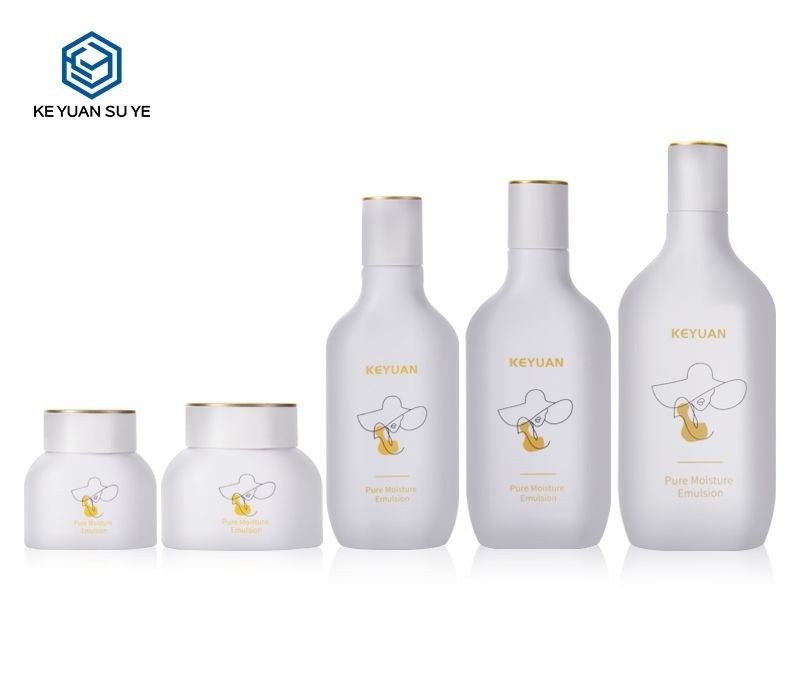 KY159 - Bộ Chai Lọ Mỹ Phẩm PET Trắng Tuyết Nhám Cao Cấp