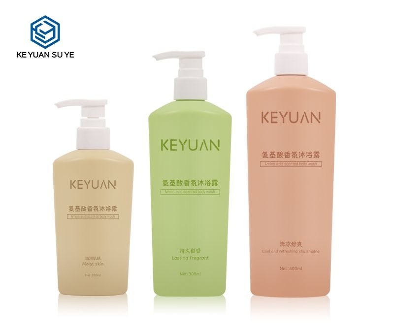 KY176 - Chai Nhua HDPE Dung Dau Goi & Sua Tam Co Voi Bom 200ml/300ml/400ml