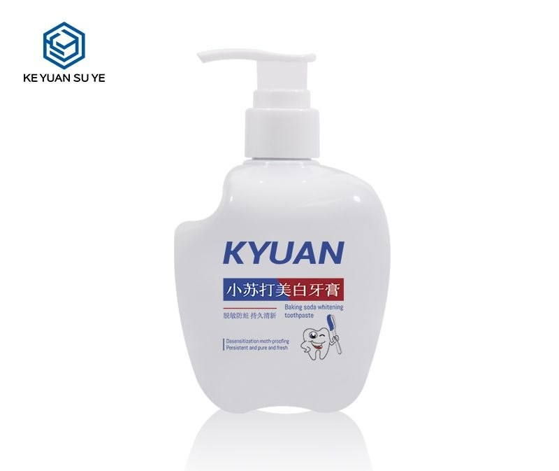 KY181 - Chai Kem Đánh Răng Nhựa PET Trắng 300ml Thiết Kế Độc Đáo