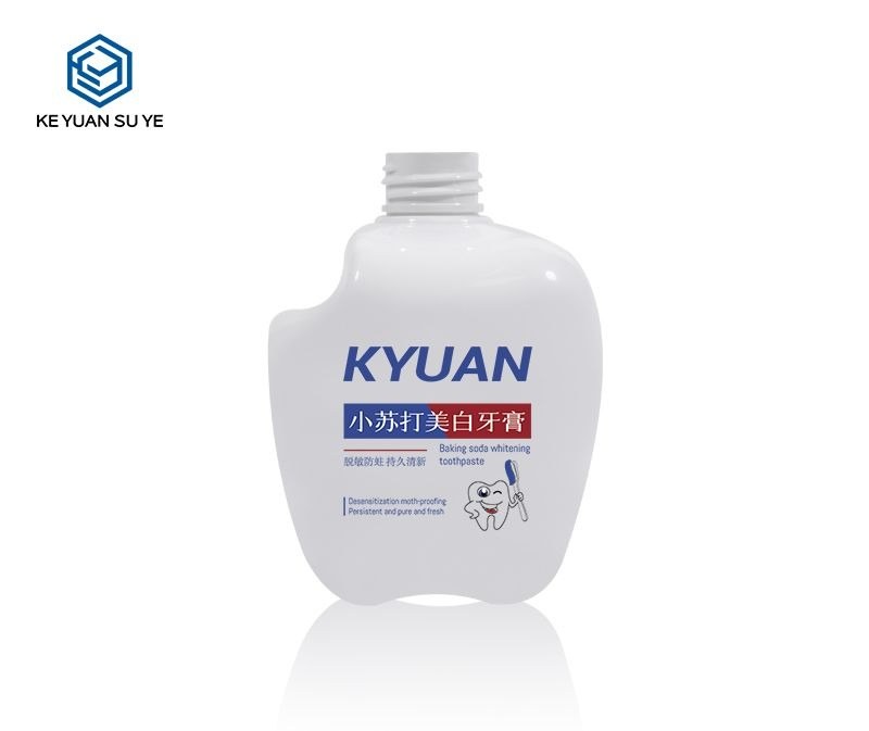 KY181 - Chai Kem Đánh Răng Nhựa PET Trắng 300ml Thiết Kế Độc Đáo