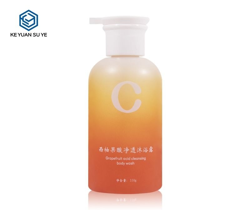 KY183 - Chai Nhựa Tròn 330ml Cao Cấp Đầu Bơm Đặc Biệt