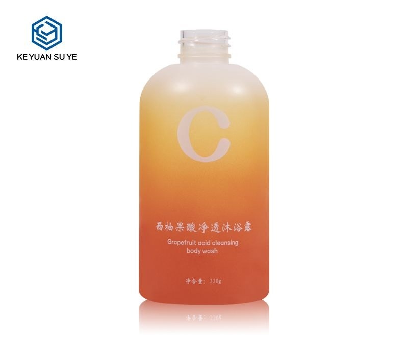 KY183 - Chai Nhựa Tròn 330ml Cao Cấp Đầu Bơm Đặc Biệt