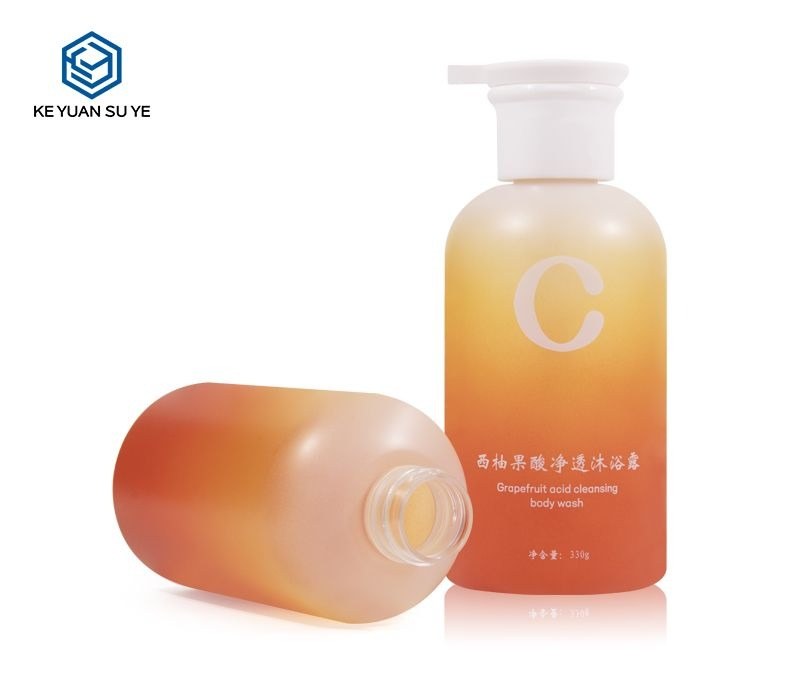 KY183 - Chai Nhựa Tròn 330ml Cao Cấp Đầu Bơm Đặc Biệt