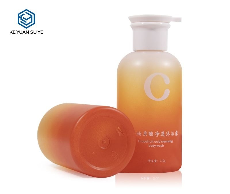 KY183 - Chai Nhựa Tròn 330ml Cao Cấp Đầu Bơm Đặc Biệt