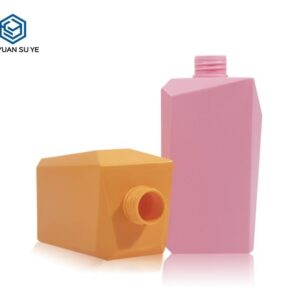 KY185 - Chai dầu gội nhựa 550ml màu hồng kèm vòi bơm