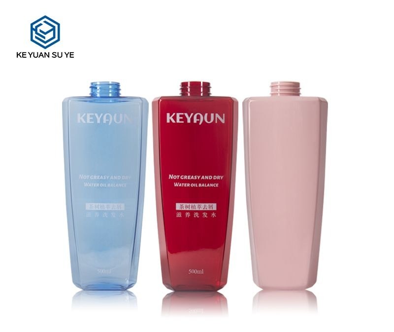 KY188 - Chai Nhựa Đựng Dầu Gội/Dầu Xả 500ml Màu Hồng Kèm Vòi Bơm Lotion